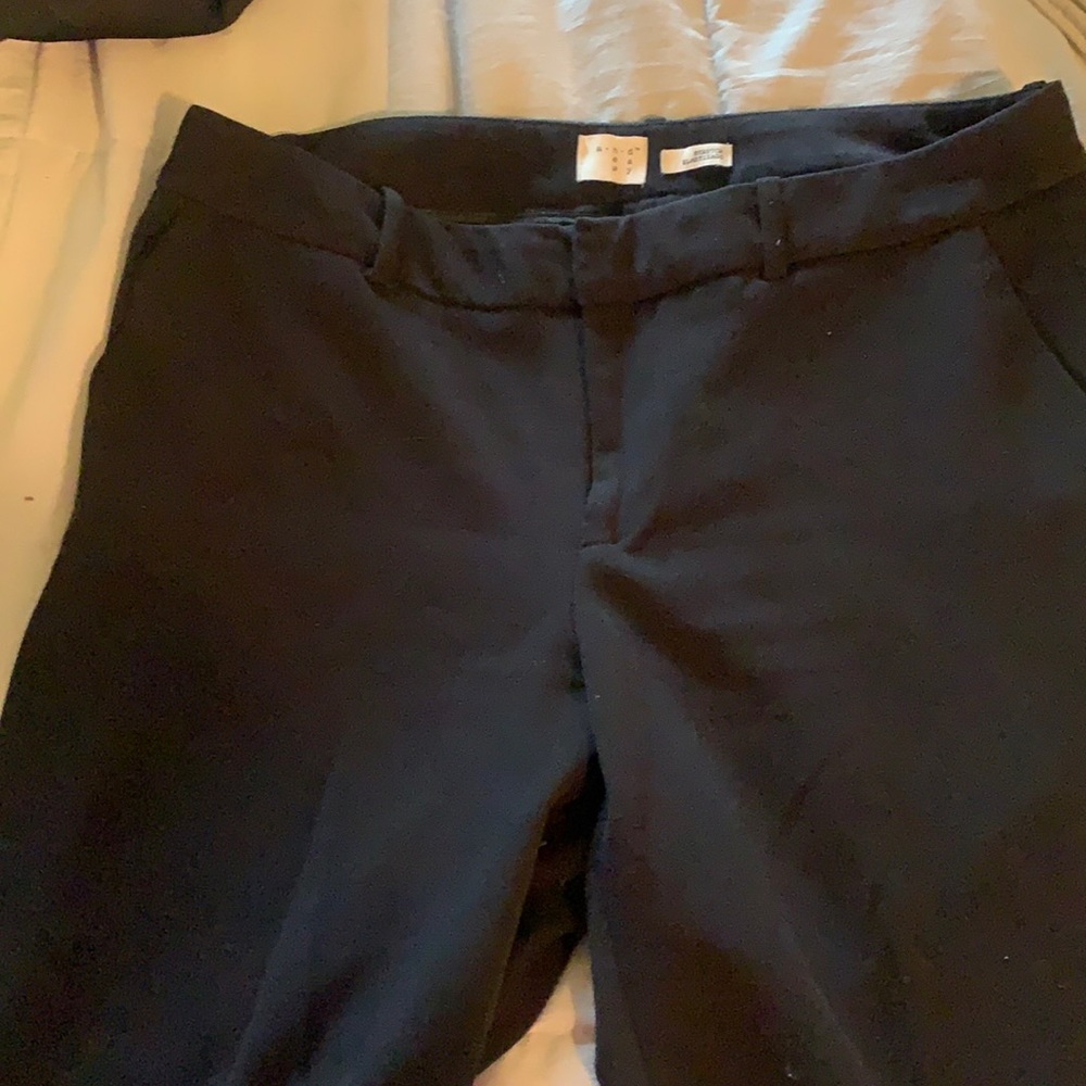 Black Flare Work Trousers